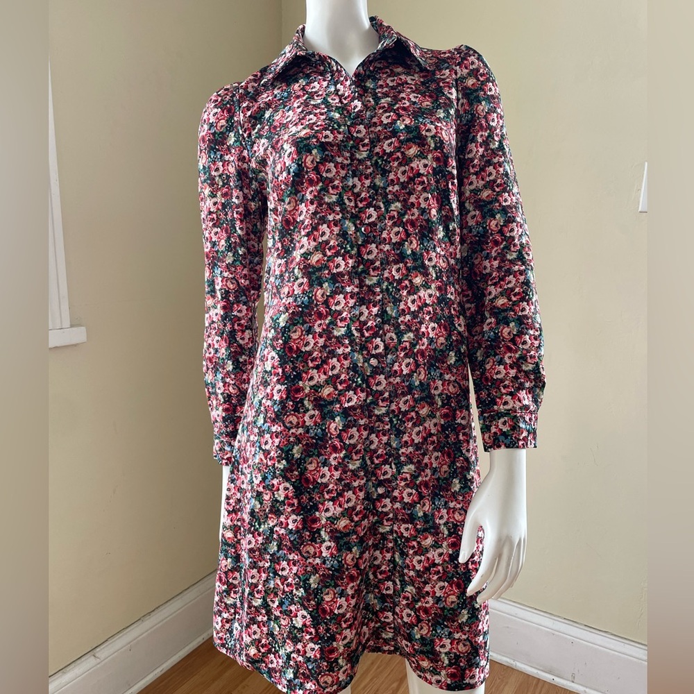 Lipsy London Audrey D Mini Shirt dress floral size 4